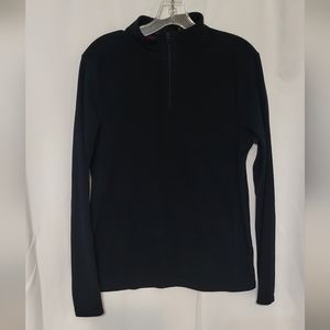 Avalanche Men's Black Quarter Zip Pullover Sweater Size Small EUC
